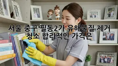 서울 중구 필동2가 유해물질 제거 청소: 합리적인 가격은?